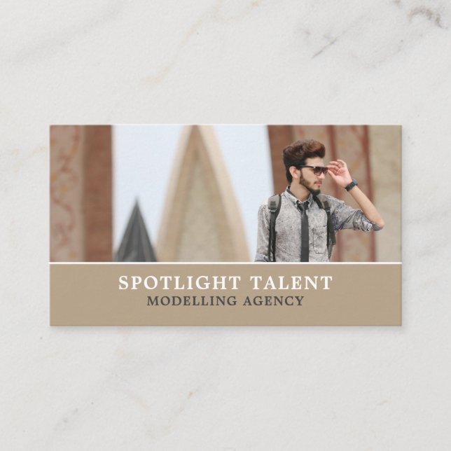 Male Model, Modelling Agency, Model Agent Business Card (Front)