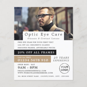 Male Model, Optician, Technical Practitioner Flyer