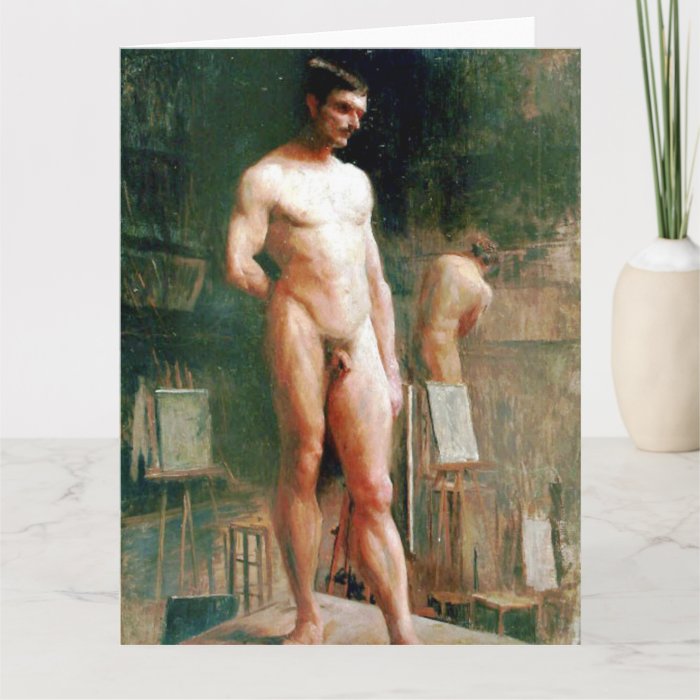 Male Nude Fine Art Greetings Card