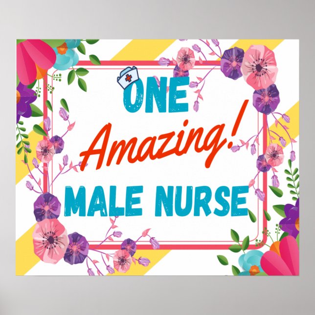 Male Nurse Appreciation Gift Idea Poster (Front)