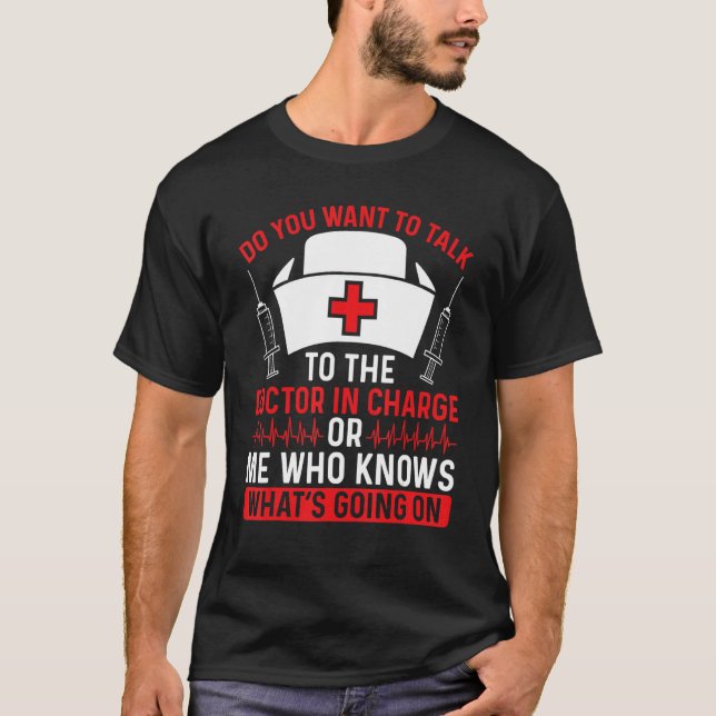 Male Nurse Appreciation Nursing Essentials Men Nur T-Shirt (Front)
