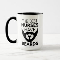 Male Nurse Gifts, Bearded Nurse Mug, Man Nurse
