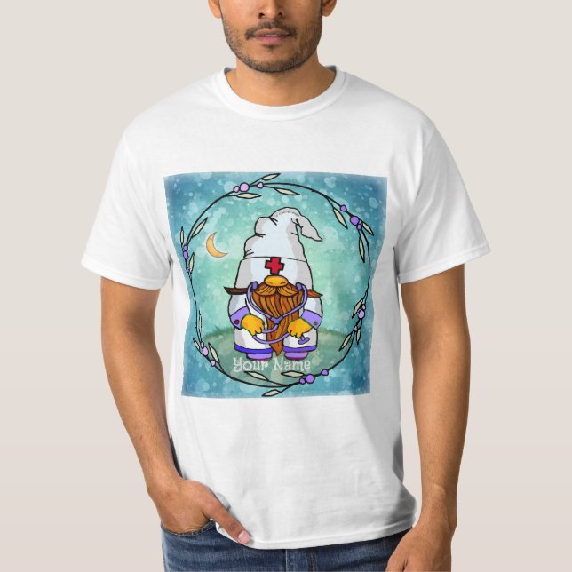 Male nurse gnome  T-Shirt (Front)