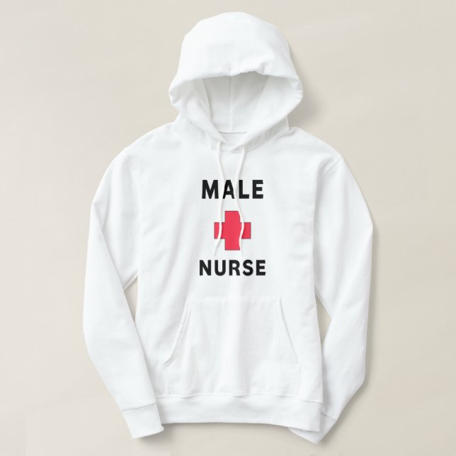 Male Nurse   Hoodie (Design Front)