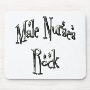 Male Nurses Rock Mouse Mat
