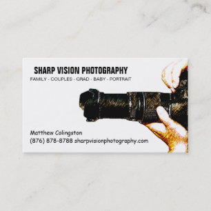 Male Photographer Photo Business Simple Card