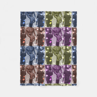 Male (Pop Art) Fleece Blanket