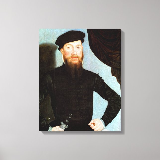 Male Portrait - Cranach the Younger - c1564 Canvas Print (Front)