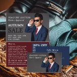Male Pose, Men's Clothing Store Advertising Flyer<br><div class="desc">Male Pose,  Men's Clothing Store Advertising Flyers By The Business Card Store.</div>