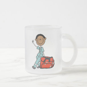 Male Respiratory Therapist or EMT Frosted Glass Coffee Mug