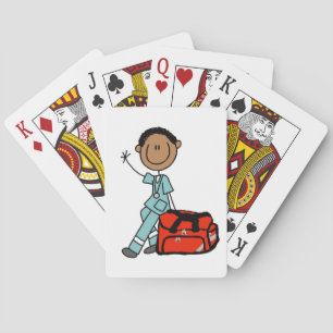 Male Respiratory Therapist or EMT Playing Cards