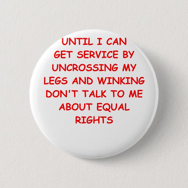 male rights 6 cm round badge (Front)