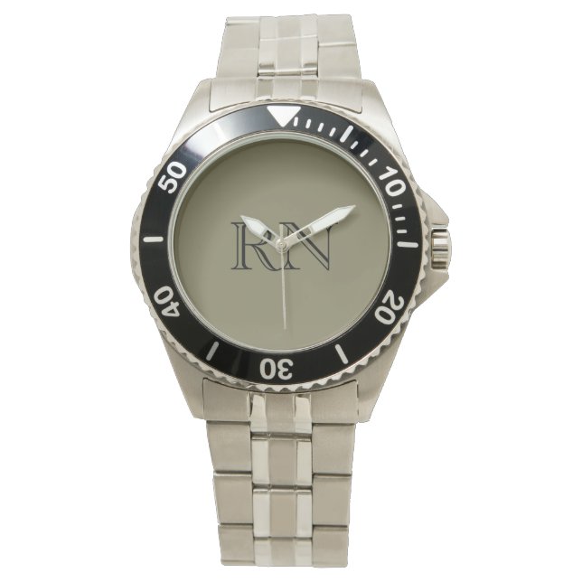 Male RN Nurse Men's Custom Watch (Front)