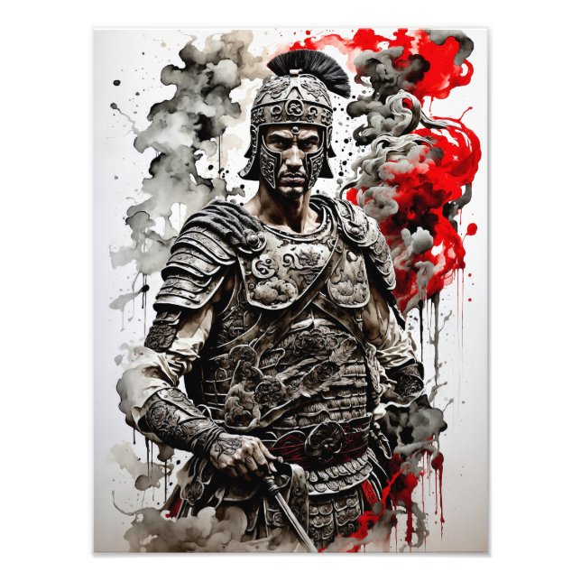 Male Roman Legionary Warrior Photo Print (Front)