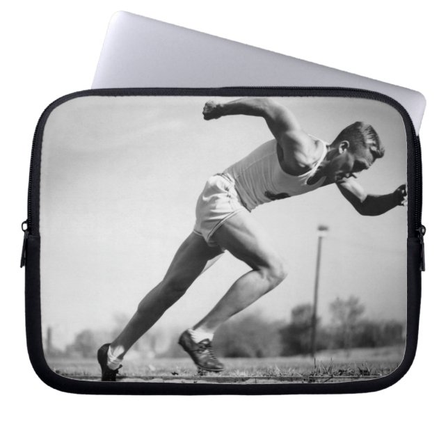 Male Runner Laptop Sleeve (Front)