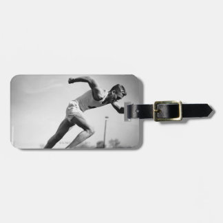 Male Runner Luggage Tag