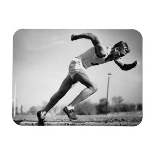 Male Runner Magnet