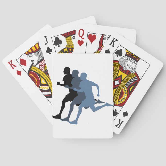 Male Runner Playing Cards (Back)