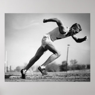 Male Runner Poster