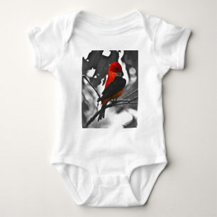 Male Scarlet Tanager Baby Bodysuit