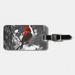 Male Scarlet Tanager Luggage Tag