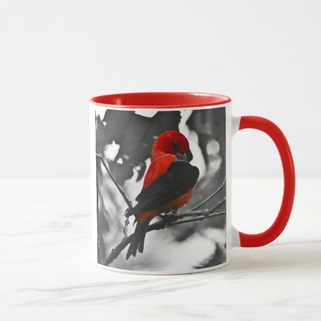 Male Scarlet Tanager Mug (Right)