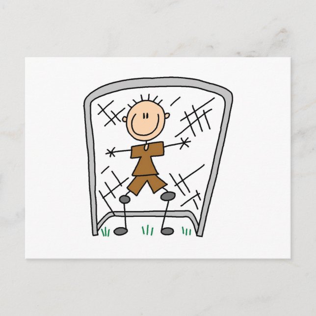 Male Soccer Goal Keeper T-shirts and Gifts Postcard (Front)