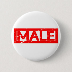 Male Stamp 6 Cm Round Badge