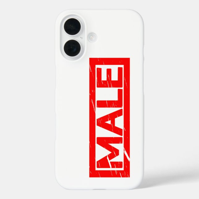Male Stamp Case-Mate iPhone Case (Back)