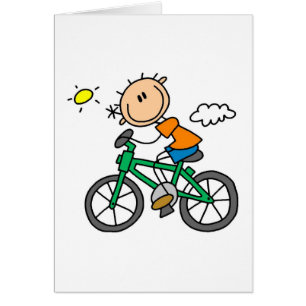 Male Stick Figure Bicyclist Tshirts and gifts