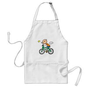 Male Stick Figure Bicyclist Tshirts and gifts Standard Apron
