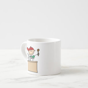 Male Stick Figure Cook Espresso Cup