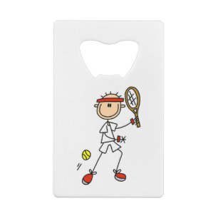 Male Stick Figure Tennis Player