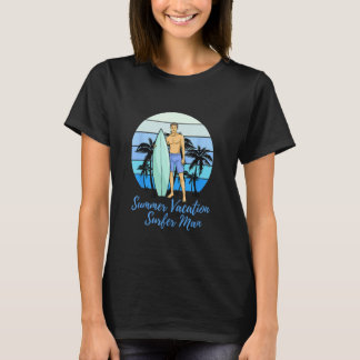 Male surfer on summer vacation Surfboards vintage T-Shirt