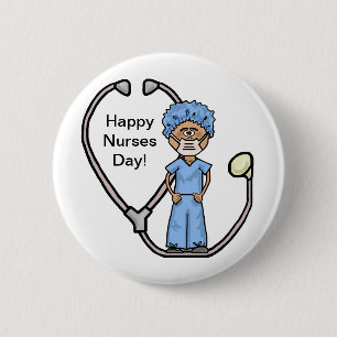 Male Surgical Nurse Button to Customise!