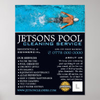 Male Swimmer, Swimming Pool Cleaning Advertising