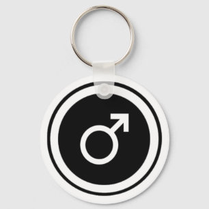 Male Symbol Key Ring