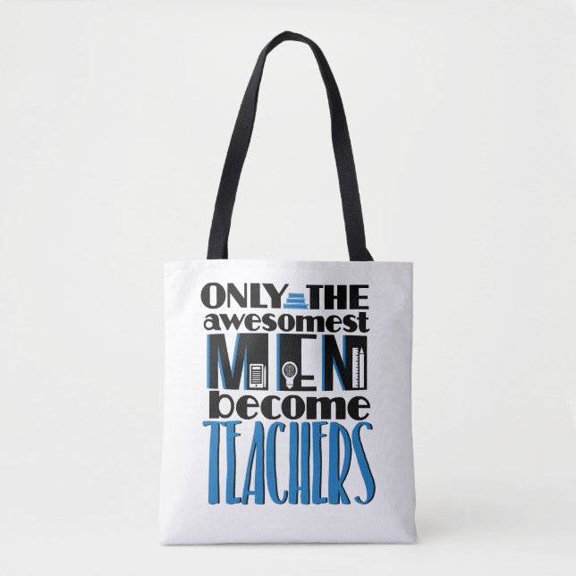 Male Teacher Tote Bag (Front)