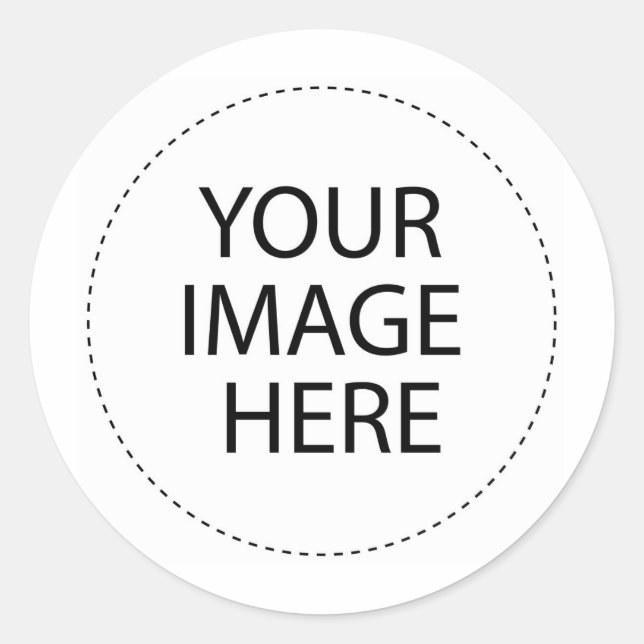 MALE TEMPLATE CLASSIC ROUND STICKER (Front)