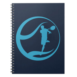 Male Tennis Player Notebook