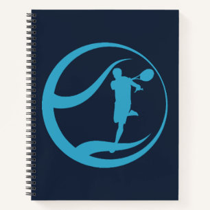 Male Tennis Player Notebook