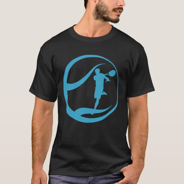  Male Tennis Player T-Shirt (Front)