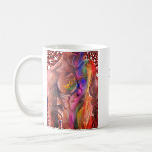 Male torso tattoo 3 coffee mug