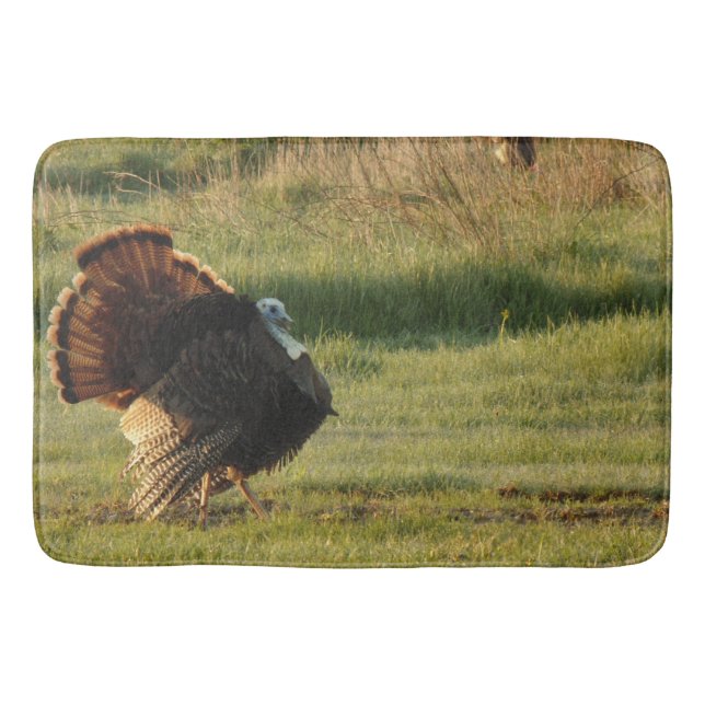 Male turkey Jake Shower bathroom mat (Front)