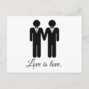 MALE WEDDING LOVE -.png Postcard