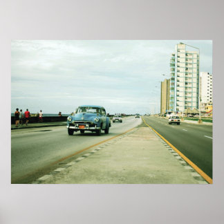 Malecón (1) 28" x 20" Poster (Glossy)