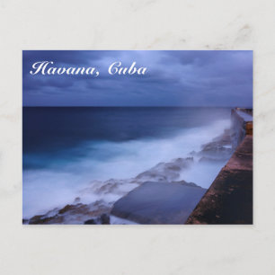 Malecon in Havana, Cuba postcard