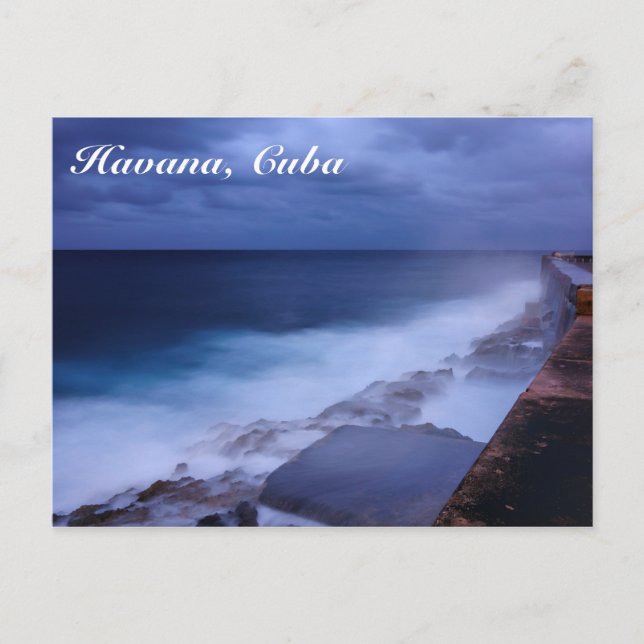 Malecon in Havana, Cuba postcard (Front)