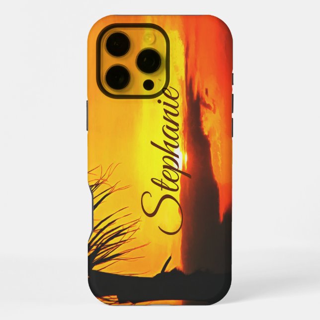 Malecon Sunset 2441 iPhone Case (Back)