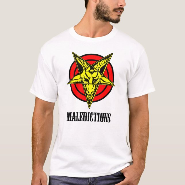 Maledictions Men's White T-shirt (Front)